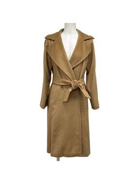 Max Mara Coat 34 XS Manuela Brown Long Sleeve Length Winter
